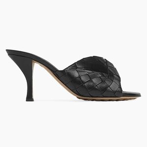 Bottega Veneta Blink Woven Mule Sandal Black NWT Size 39.5